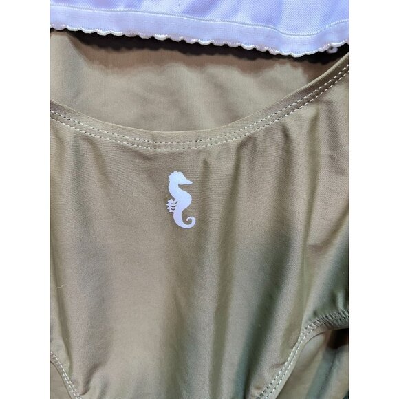 Sunny Co Clothing One Piece Swimsuit Womens Medium Sleeveless Open Back Beach - Picture 9 of 9